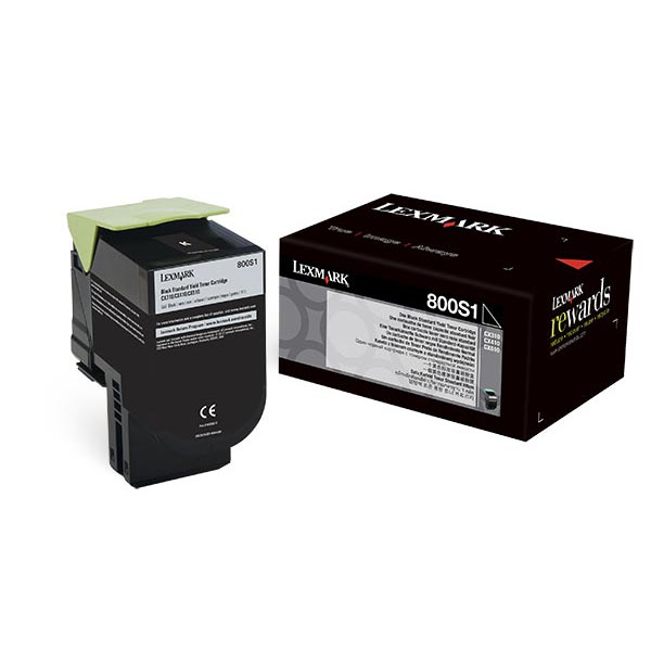 Lexmark Lexmark 80C0S10 (800S1) Black Toner Cartridge (2500 Yield) Lexmark 80C0S10