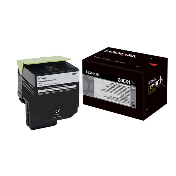 Lexmark Lexmark 80C0X10 (800X1) Extra High Yield Black Toner Cartridge (8000 Yield) Lexmark 80C0X10