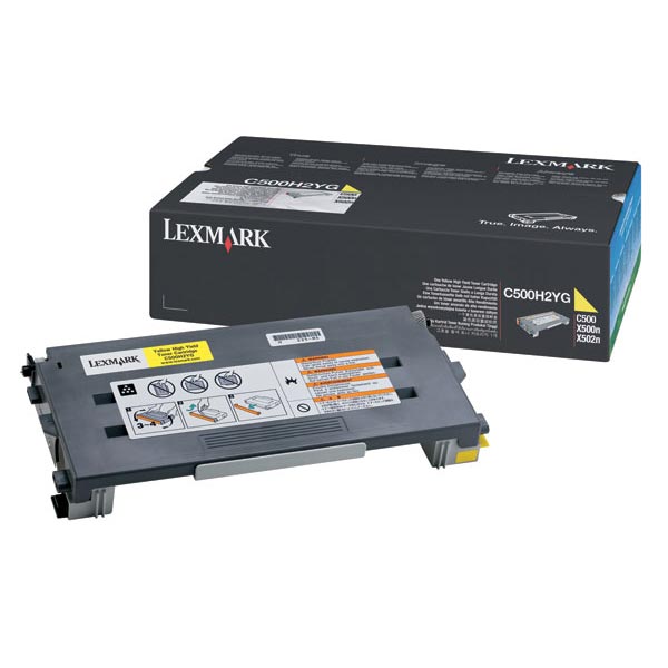 Lexmark Lexmark C500H2YG High Yield Yellow Toner Cartridge (3000 Yield) Lexmark C500H2YG