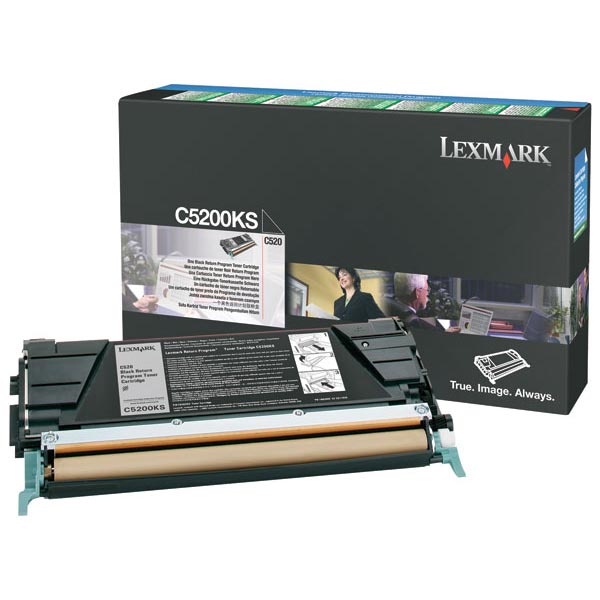 Lexmark Lexmark C5200KS Black Return Program Toner Cartridge (1500 Yield) Lexmark C5200KS
