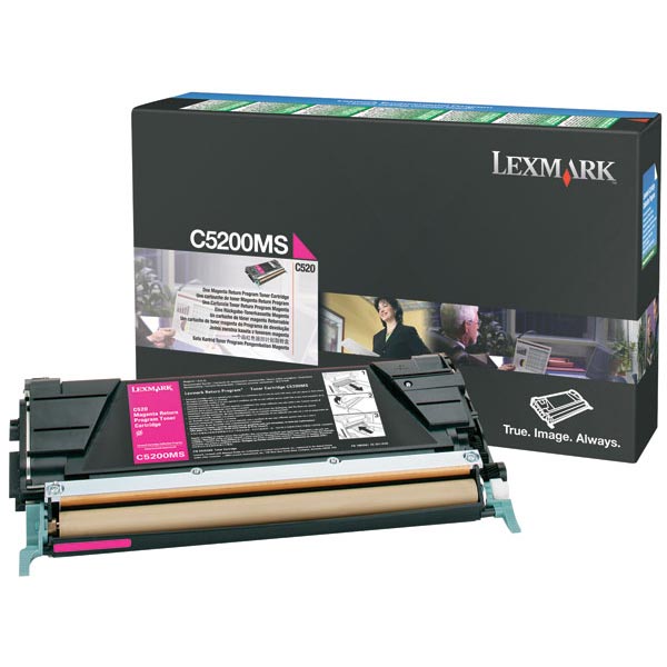 Lexmark Lexmark C5200MS Magenta Return Program Toner Cartridge (1500 Yield) Lexmark C5200MS