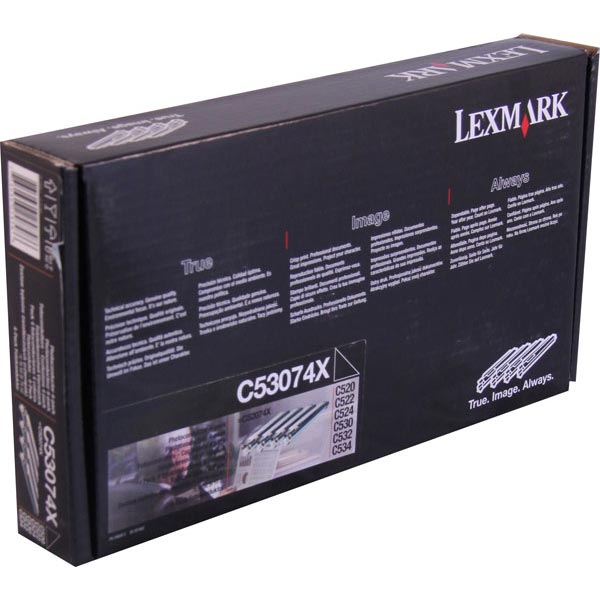 Lexmark Lexmark C53074X Photoconductor Multipack for US Government (For Use in Cyan Magenta Yellow or Black) (4 x 20000 Yield) (TAA Compliant Version of OEM# C53034X) Lexmark C53074X