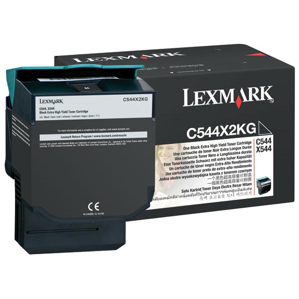 Lexmark Lexmark C544X2KG Extra High Yield Black Toner Cartridge (6000 Yield) Lexmark C544X2KG