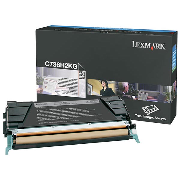 Lexmark Lexmark C736H2KG High Yield Black Toner Cartridge (12000 Yield) Lexmark C736H2KG