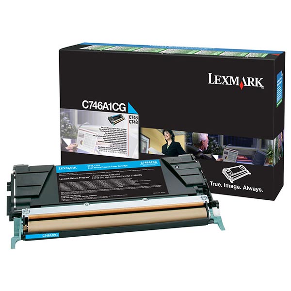 Lexmark Lexmark C746A1CG Cyan Return Program Toner Cartridge (7000 Yield) Lexmark C746A1CG