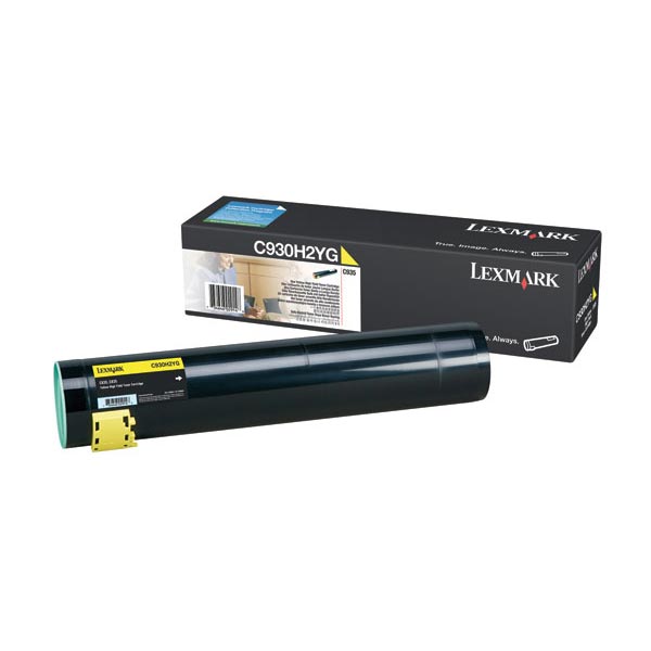 Lexmark Lexmark C930H2YG High Yield Yellow Toner Cartridge (24000 Yield) Lexmark C930H2YG