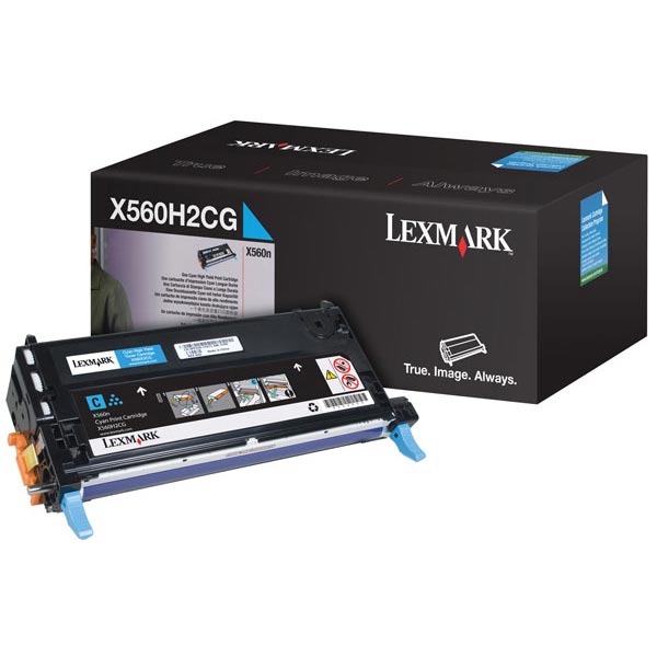 Lexmark Lexmark X560H2CG High Yield Cyan Toner Cartridge (10000 Yield) Lexmark X560H2CG