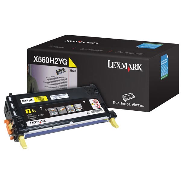 Lexmark Lexmark X560H2YG High Yield Yellow Toner Cartridge (10000 Yield) Lexmark X560H2YG