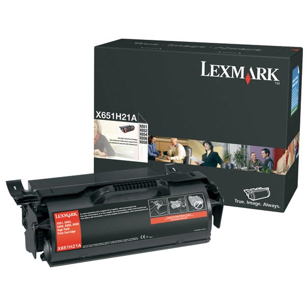 Lexmark Lexmark X651H21A High Yield Toner Cartridge (25000 Yield) Lexmark X651H21A