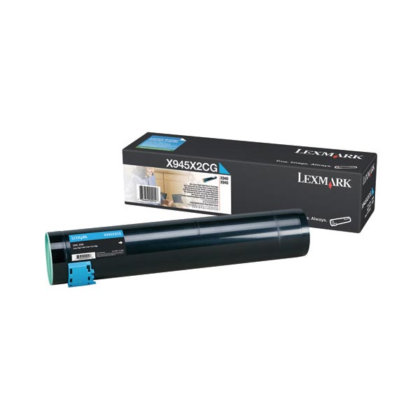 Lexmark Lexmark X945X2CG High Yield Cyan Toner Cartridge (22000 Yield) Lexmark X945X2CG