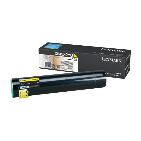 Lexmark Lexmark X945X2YG High Yield Yellow Toner Cartridge (22000 Yield) Lexmark X945X2YG