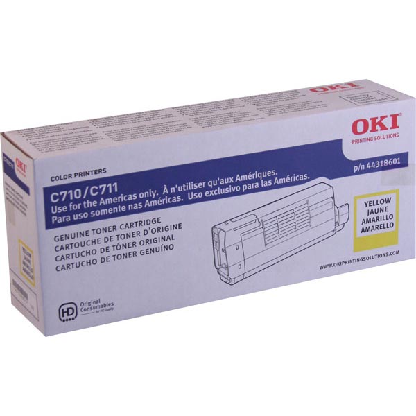 Oki OKI 44318601 Yellow Toner Cartridge (11500 Yield) Oki 44318601