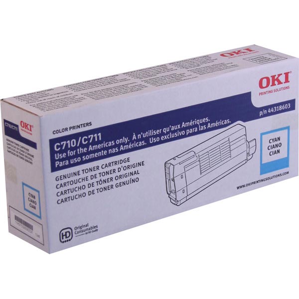 Oki OKI 44318603 Cyan Toner Cartridge (11500 Yield) Oki 44318603