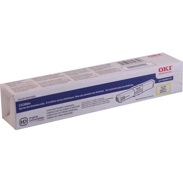 Oki OKI 44469719 High Yield Yellow Toner Cartridge (5000 Yield) Oki 44469719