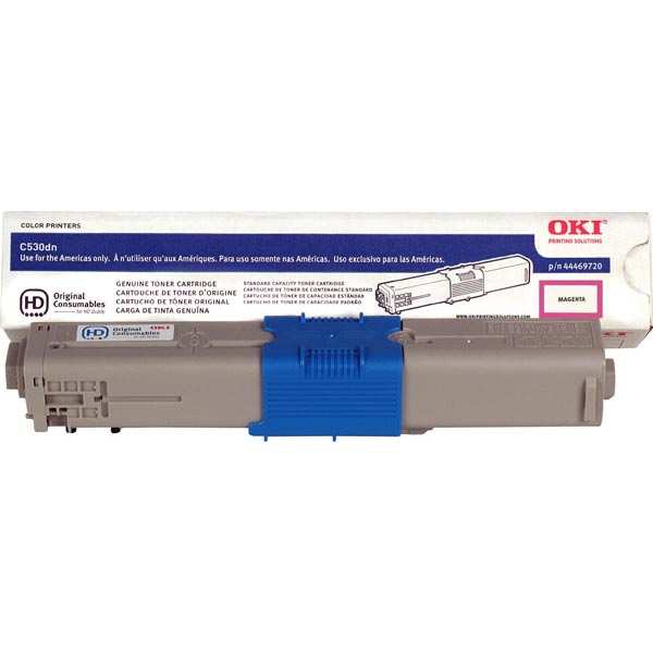 Oki OKI 44469720 High Yield Magenta Toner Cartridge (5000 Yield) Oki 44469720