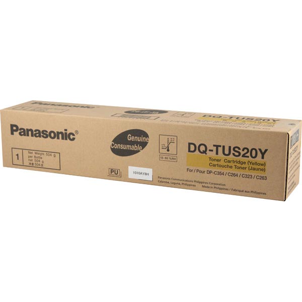 Panasonic Panasonic DQ-TUS20Y Yellow Toner Cartridge (20000 Yield) Panasonic DQ-TUS20Y
