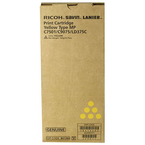 Ricoh Ricoh 841360 Yellow Toner Cartridge (21600 Yield) Ricoh 841360