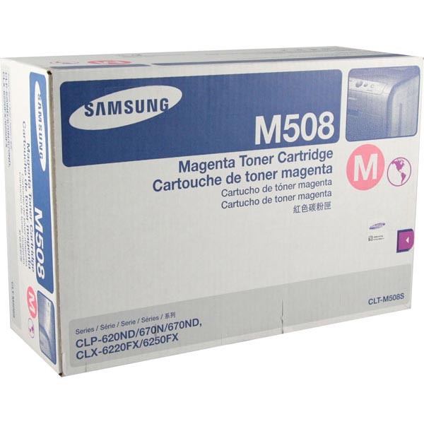 Samsung Samsung CLT-M508S Magenta Toner Cartridge (2000 Yield) Samsung CLT-M508S