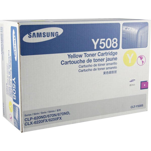 Samsung Samsung CLT-Y508S Yellow Toner Cartridge (2000 Yield) Samsung CLT-Y508S
