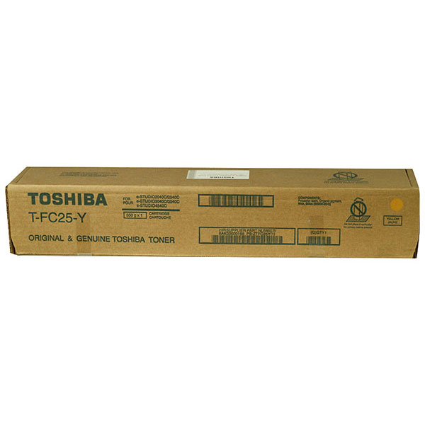 Toshiba Toshiba TFC25Y Yellow Toner Cartridge (26800 Yield) Toshiba TFC25Y