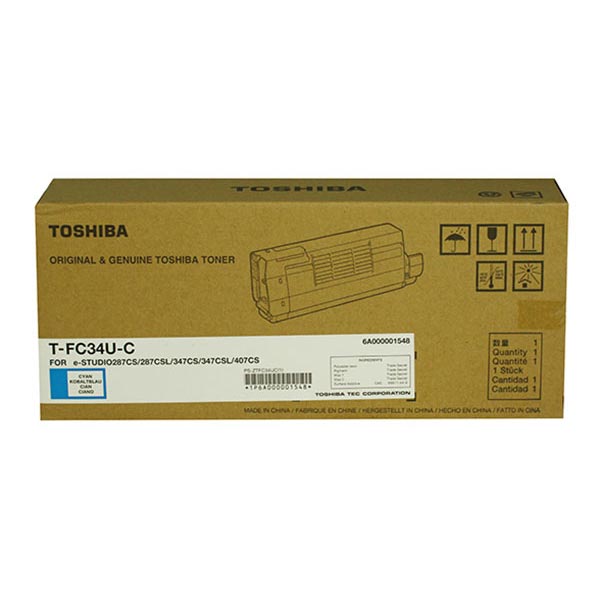 Toshiba Toshiba TFC34UC Cyan Toner Cartridge (11500 Yield) Toshiba TFC34UC