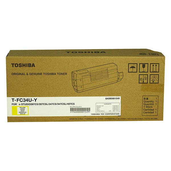 Toshiba Toshiba TFC34UY Yellow Toner Cartridge (11500 Yield) Toshiba TFC34UY