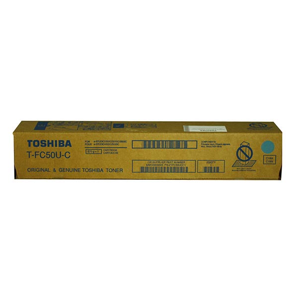 Toshiba Toshiba TFC50UC Cyan Toner Cartridge (28000 Yield) Toshiba TFC50UC