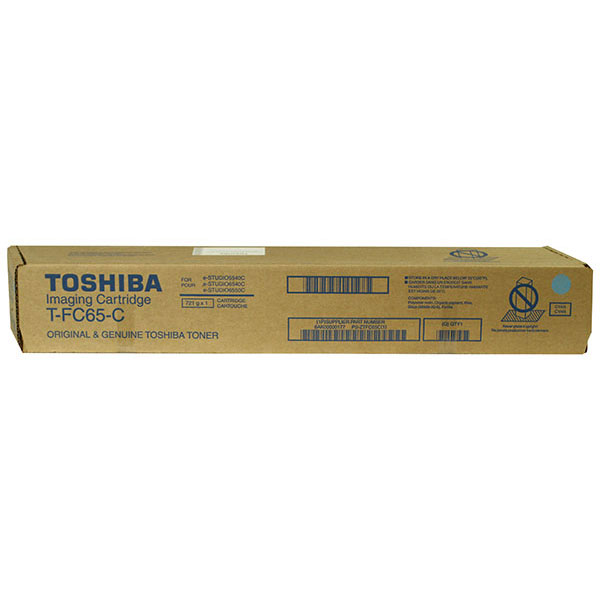 Toshiba Toshiba TFC65C Cyan Toner Cartridge (29500 Yield) Toshiba TFC65C