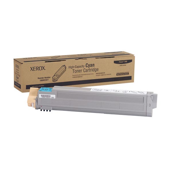 Xerox Xerox 106R01077 High Capacity Cyan Toner Cartridge (18000 Yield) Xerox 106R01077