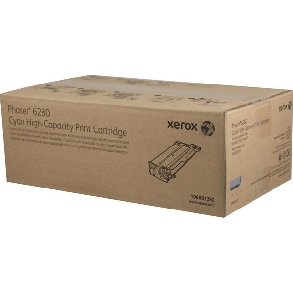 Xerox Xerox 106R01392 High Capacity Cyan Toner Cartridge (5900 Yield) Xerox 106R01392