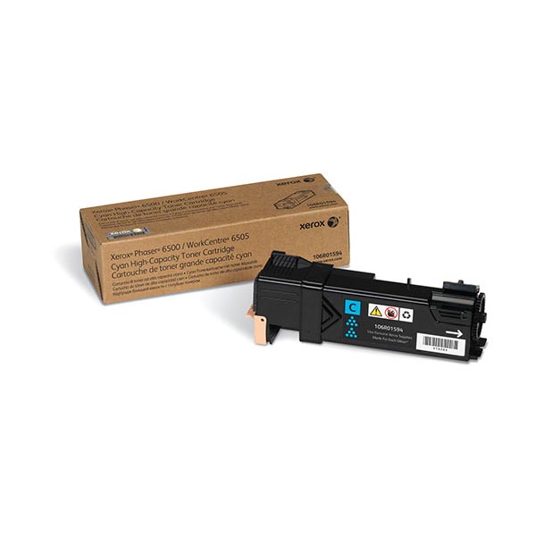 Xerox Xerox 106R01594 High Capacity Cyan Toner Cartridge (2500 Yield) Xerox 106R01594