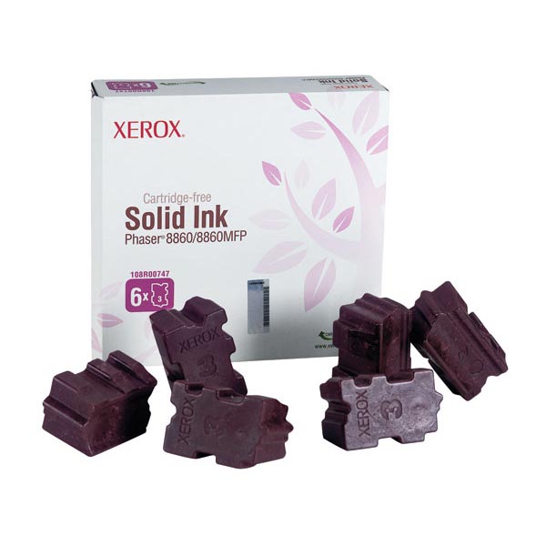 Xerox Xerox 108R00747 Magenta Solid Ink (6 Sticks/Box) (Total Box Yield 14000) Xerox 108R00747