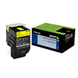 Lexmark Lexmark 80C0HYG High Yield Yellow Return Program Toner Cartridge for US Government (3000 Yield) (TAA Compliant Version of 80C1HY0)