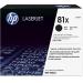 HP 81X CF281X Black Original LaserJet Toner Cartridge