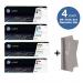 HP Hp 410A BCYM Original Laserjet Toner Cartridge Set Cf410a, Cf411a, Cf412a, Cf413a - for hp Laserjet Pro M452 MFP M477